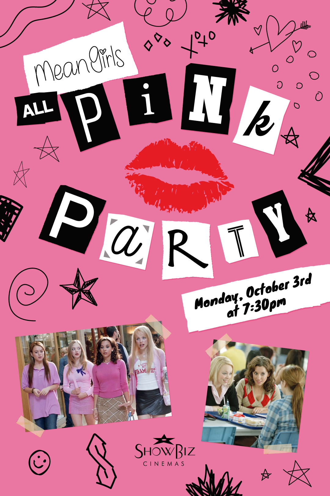 Mean Girls All Pink Party Poster